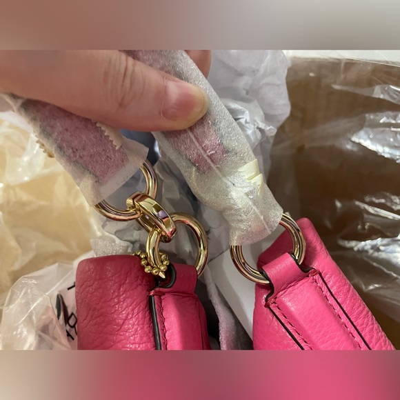 Coach Phoebe Leather Shoulder bag- pink Dahlia with goldtone NWT πHost Pick x4!π - Picture 9 of 9